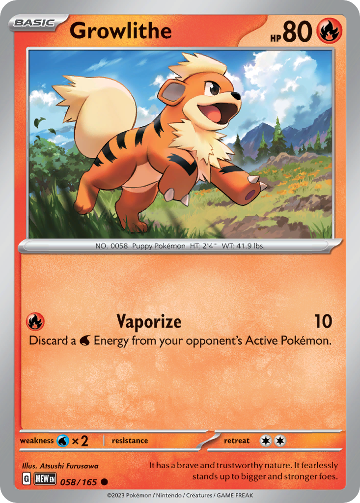 Growlithe - 058/165 - 151