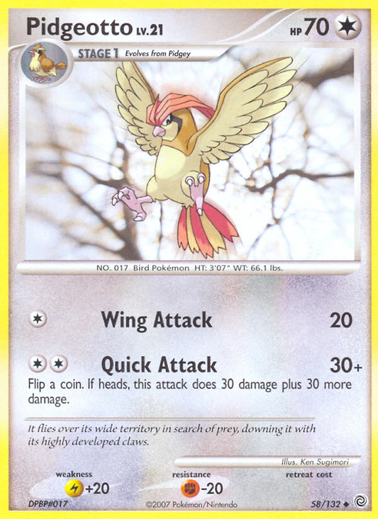 Pidgeotto - 058/132 - Secret Wonders