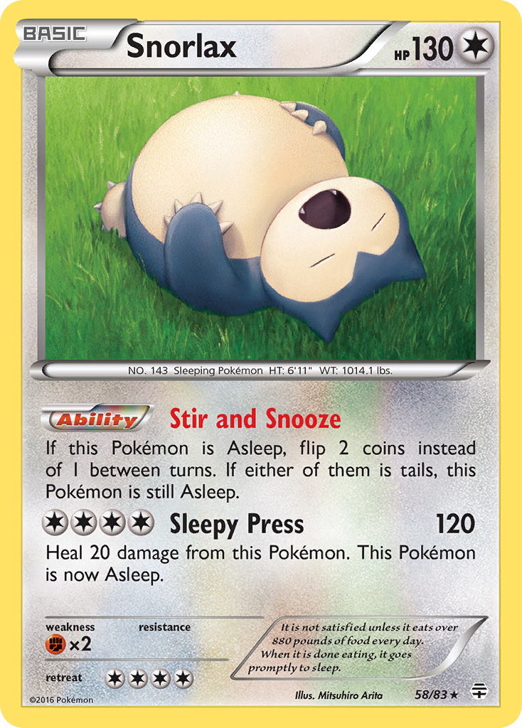 Snorlax - 58/83 - Generations