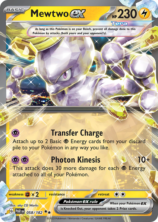 Mewtwo ex - 058/182 - Paradox Rift