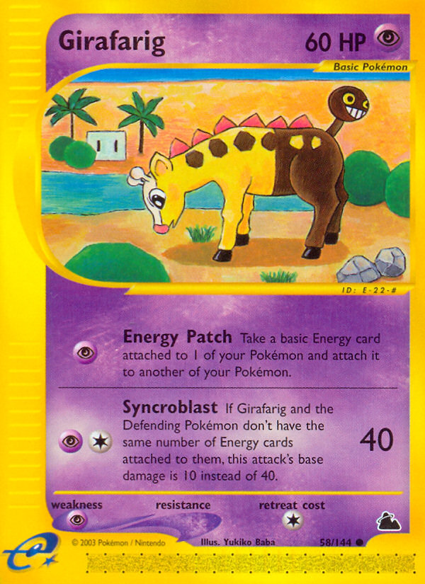 Girafarig - 058/144 - Skyridge