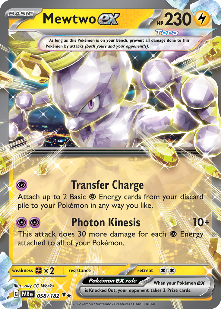 Mewtwo ex - 058/182 - Paradox Rift