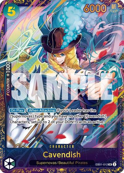 Cavendish - EB01-012 - Super Rare (Treasure Cup 2024) - One Piece Promotion Cards