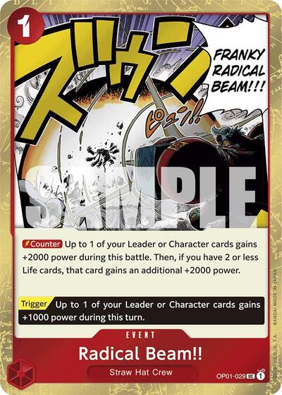 Radical Beam!! - OP01-029 - Uncommon (Jolly Roger Foil) - The Best