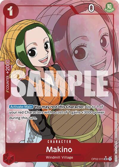 Makino - OP02-015 - Uncommon (Full Art) - The Best