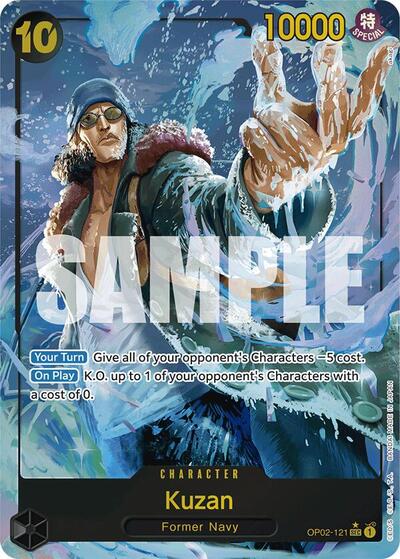 Kuzan - OP02-121 - Secret Rare (Alternate Art) - The Best