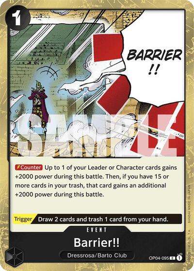 Barrier!! - OP04-095 - Common (Jolly Roger Foil) - The Best