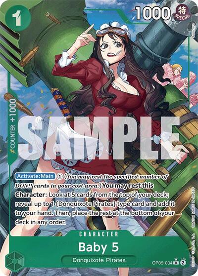 Baby 5 - OP05-034 - Rare (Alternate Art) - The Best