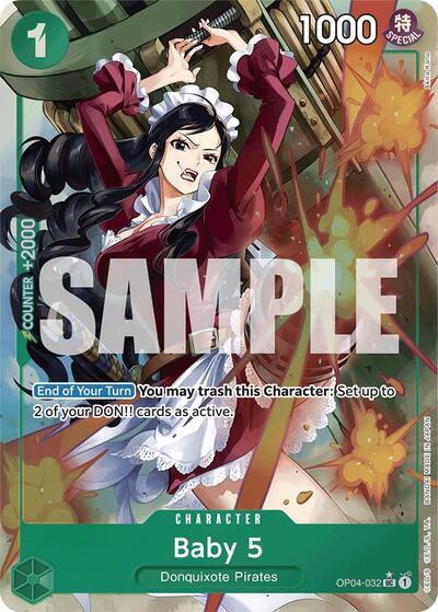 Baby 5 - OP04-032 - Uncommon (Full Art) - The Best