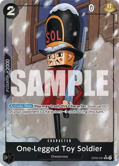 One-Legged Toy Soldier - OP05-081 - Uncommon (Full Art) - The Best