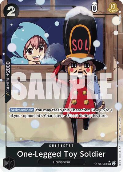 One-Legged Toy Soldier - OP05-081 - Uncommon (Alternate Art) - The Best