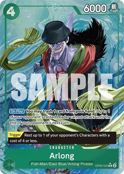 Arlong - OP06-023 - Rare (Alternate Art) - The Best