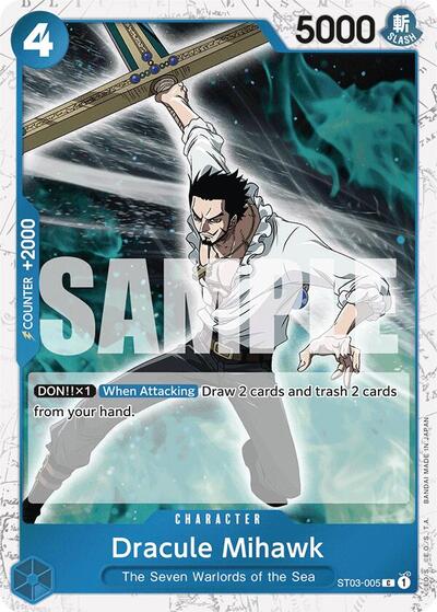 Dracule Mihawk - ST03-005 - Common (Jolly Roger Foil) - The Best