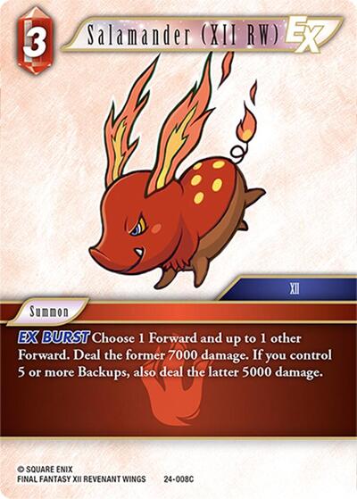 Salamander (XII RW) EX - 24-008C - Common - Hidden Legends