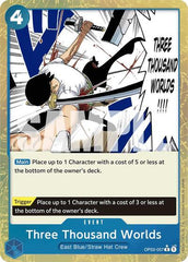 Three Thousand Worlds - OP03-057 - Rare (Textured Foil) - The Best
