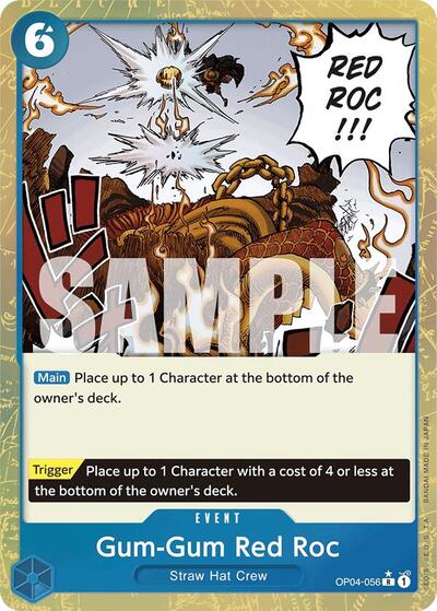 Gum-Gum Red Roc - OP04-056 - Rare (Textured Foil) - The Best