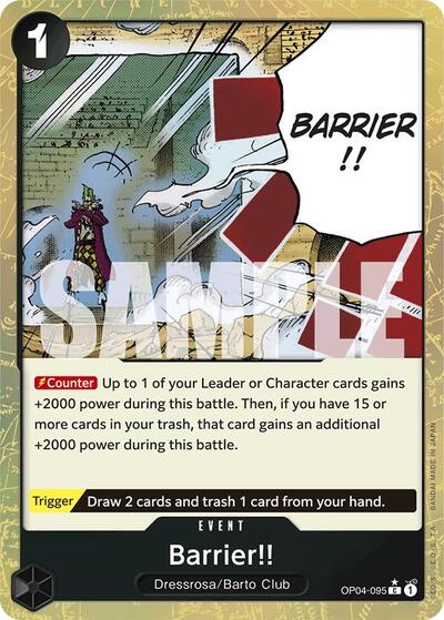 Barrier!! - OP04-095 - Common (Textured Foil) - The Best