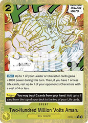Two-Hundred Million Volts Amaru - OP05-115 - Rare (Textured Foil) - The Best