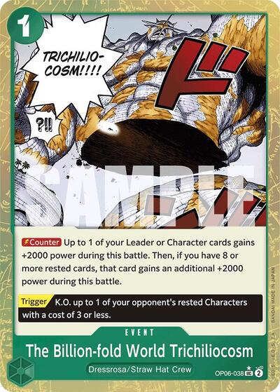 The Billion-fold World Trichiliocosm - OP06-038 - Uncommon (Textured Foil) - The Best