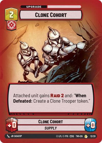 Clone Cohort - 12/20 - Rare - Twilight of the Republic: Weekly Play Promos