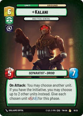 Kalani - Analytical General - 16/20 - Rare - Twilight of the Republic: Weekly Play Promos