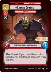 Savage Opress - Monster - 1/2 - Uncommon - Judge Promos