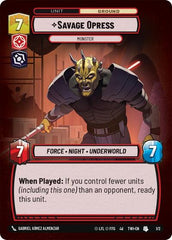 Savage Opress - Monster - 1/2 - Uncommon - Organized Play Promos
