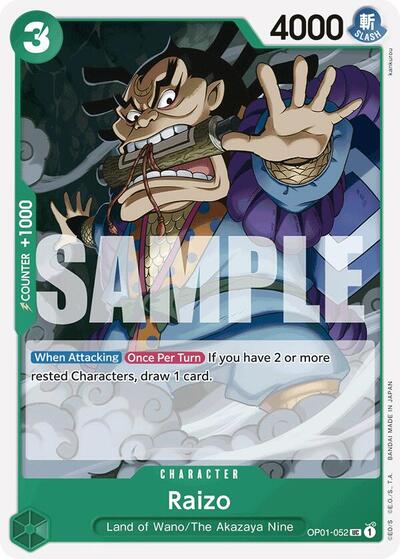 Raizo - OP01-052 - Uncommon (Reprint) - The Best
