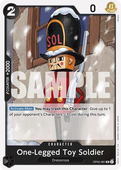 One-Legged Toy Soldier - OP05-081 - Uncommon (Reprint) - The Best
