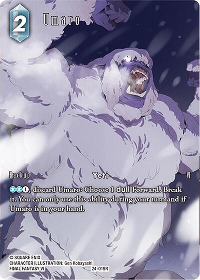 Umaro - 24-019R - Rare (Full Art) - Hidden Legends