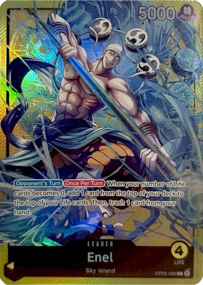 Enel (Sound Loader Vol. 2) - OP05-098 - Leader - One Piece Promotion Cards