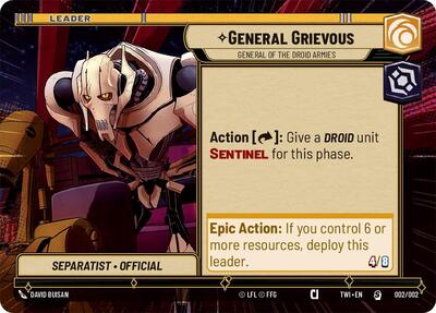 General Grievous - General of the Droid Armies - 002/002 - Special (Hyperspace) - Prerelease Promos