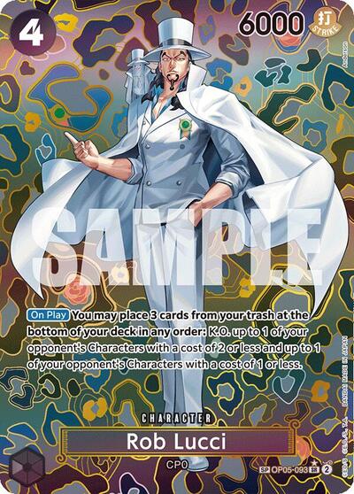 Rob Lucci - OP05-093 - Super Rare (Special Alternate Art) - Emperors in the New World