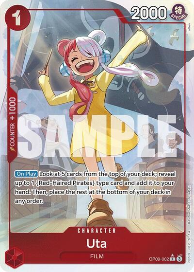 Uta - OP09-002 - Rare (Parallel) - Emperors in the New World