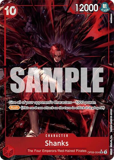 Shanks - OP09-004 - Super Rare (Alternate Art) - Emperors in the New World