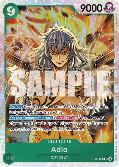Adio - OP09-023 - Super Rare - Emperors in the New World