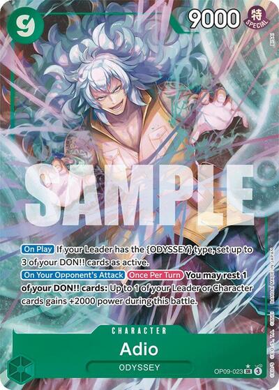 Adio - OP09-023 - Super Rare (Parallel) - Emperors in the New World