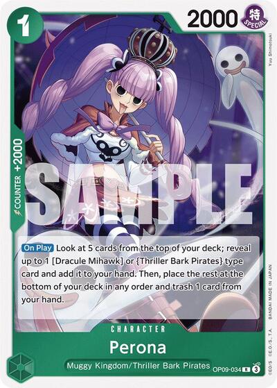 Perona - OP09-034 - Rare - Emperors in the New World