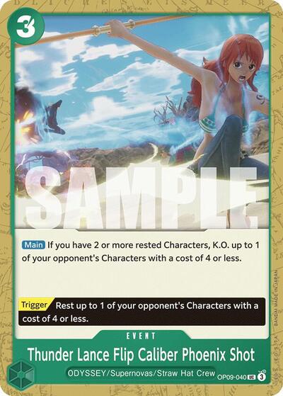 Thunder Lance Flip Caliber Phoenix Shot - OP09-040 - Uncommon - Emperors in the New World