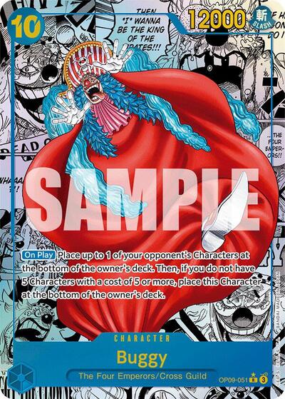 Buggy - OP09-051 - Rare (Manga Alt Art) - Emperors in the New World