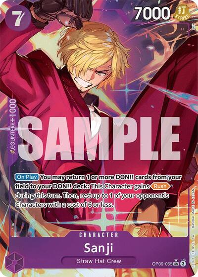 Sanji - OP09-065 - Super Rare (Parallel) - Emperors in the New World