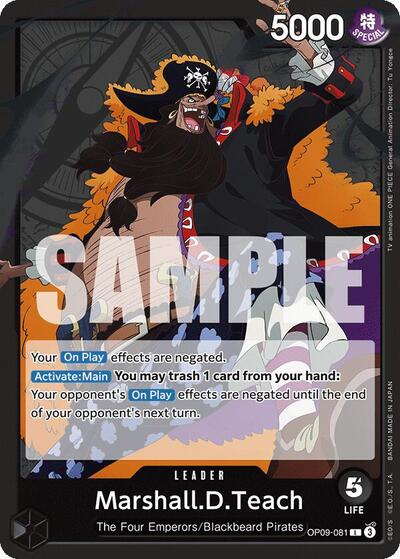 Marshall.D.Teach - OP09-081 - Leader - Emperors in the New World