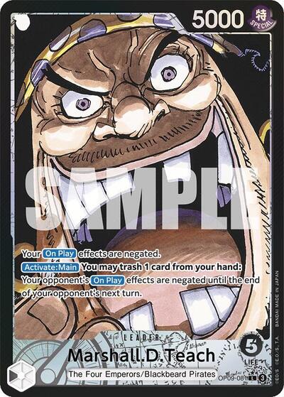 Marshall.D.Teach - OP09-081 - Leader (Parallel) - Emperors in the New World