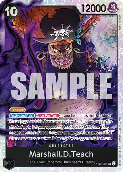 Marshall.D.Teach - OP09-093 - Super Rare - Emperors in the New World