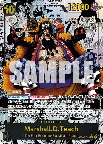 Marshall.D.Teach - OP09-093 - Super Rare (Manga Alt Art) - Emperors in the New World