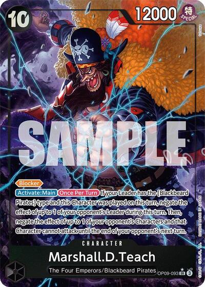 Marshall.D.Teach - OP09-093 - Super Rare (Alternate Art) - Emperors in the New World