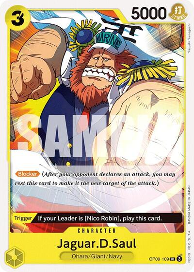 Jaguar.D.Saul - OP09-109 - Uncommon - Emperors in the New World