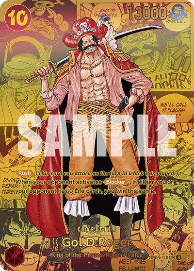 Gol.D.Roger - OP09-118 - Secret Rare (Manga Alt Art) - Emperors in the New World