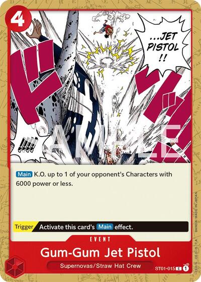 Gum-Gum Jet Pistol - ST01-015 - Common - Revision Pack Cards