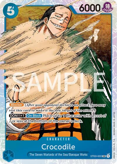 Crocodile - ST03-003 - Super Rare - Revision Pack Cards